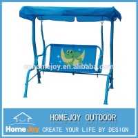 Hot selling children steel swing bench, kids garden swing chair